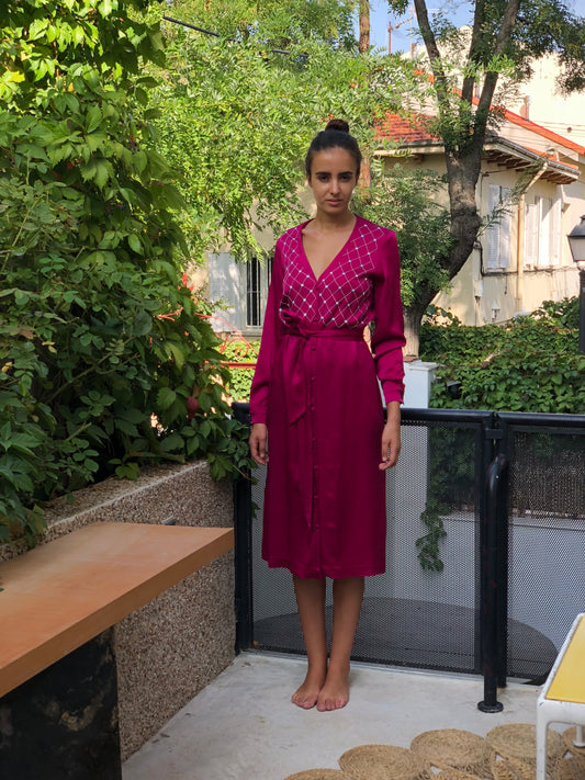 <transcy>KAIA VIOLET DRESS</transcy>